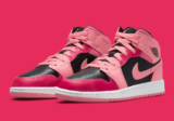 Air Jordan 1 Mid GS Koraal Krijt Roze 554725-662